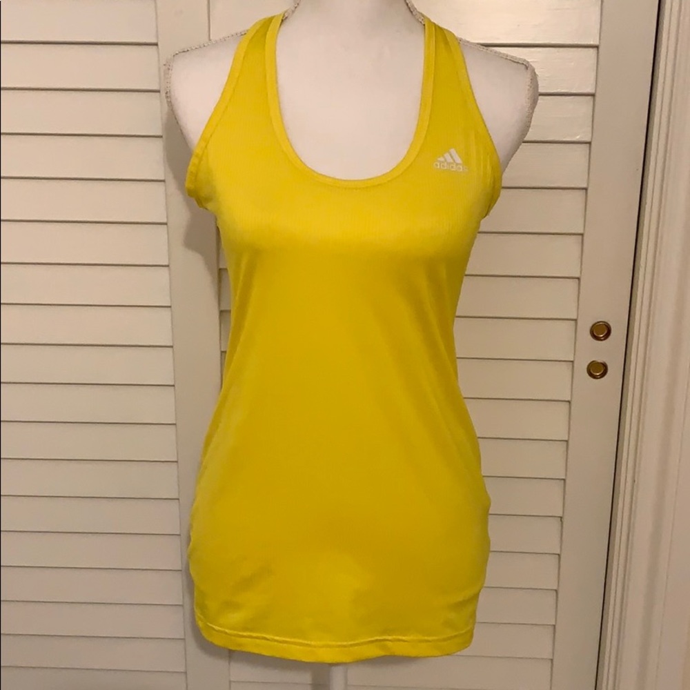 Adidas ladies Climalite size Small bright yellow